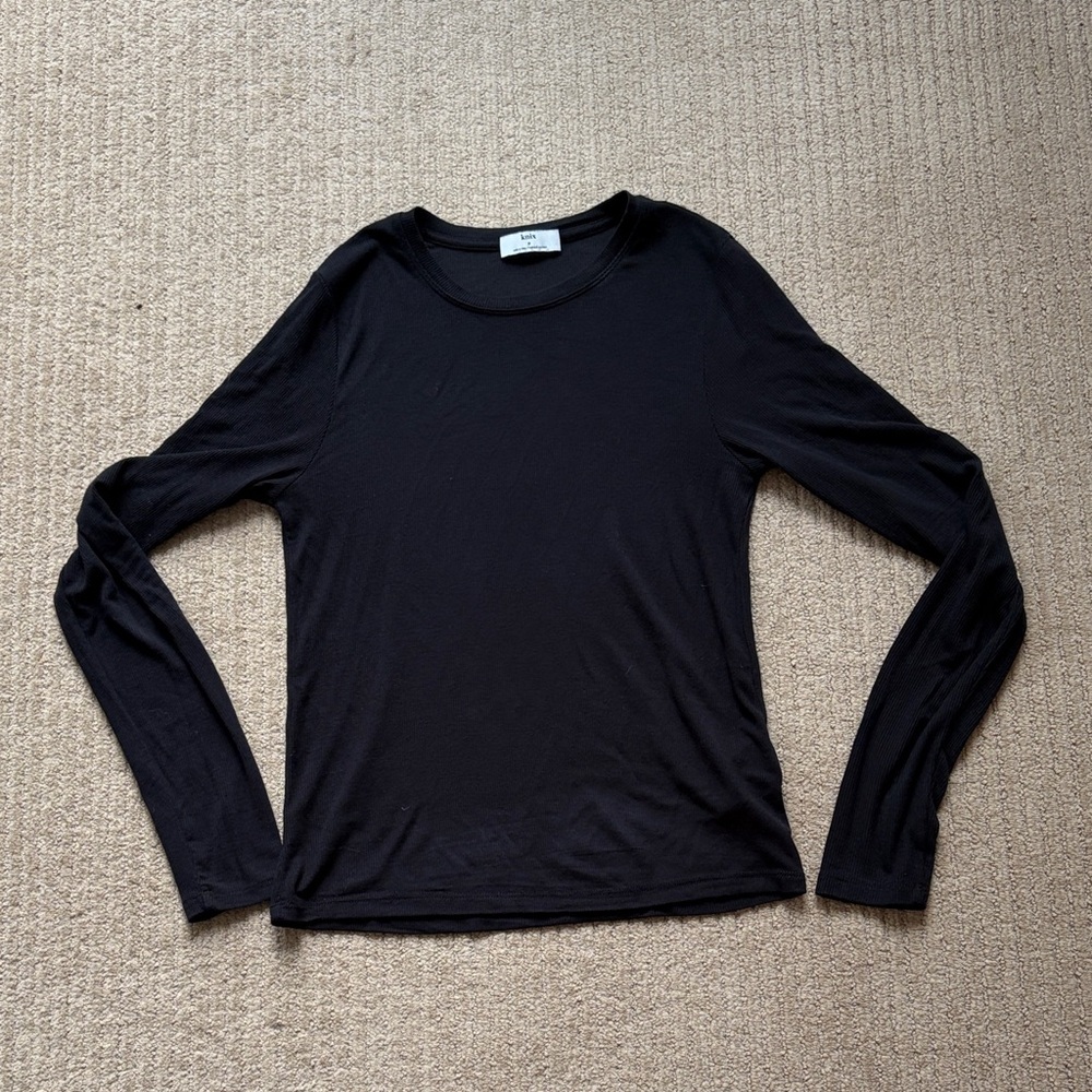 Knix Modal Rib Long-Sleeve, Black, M